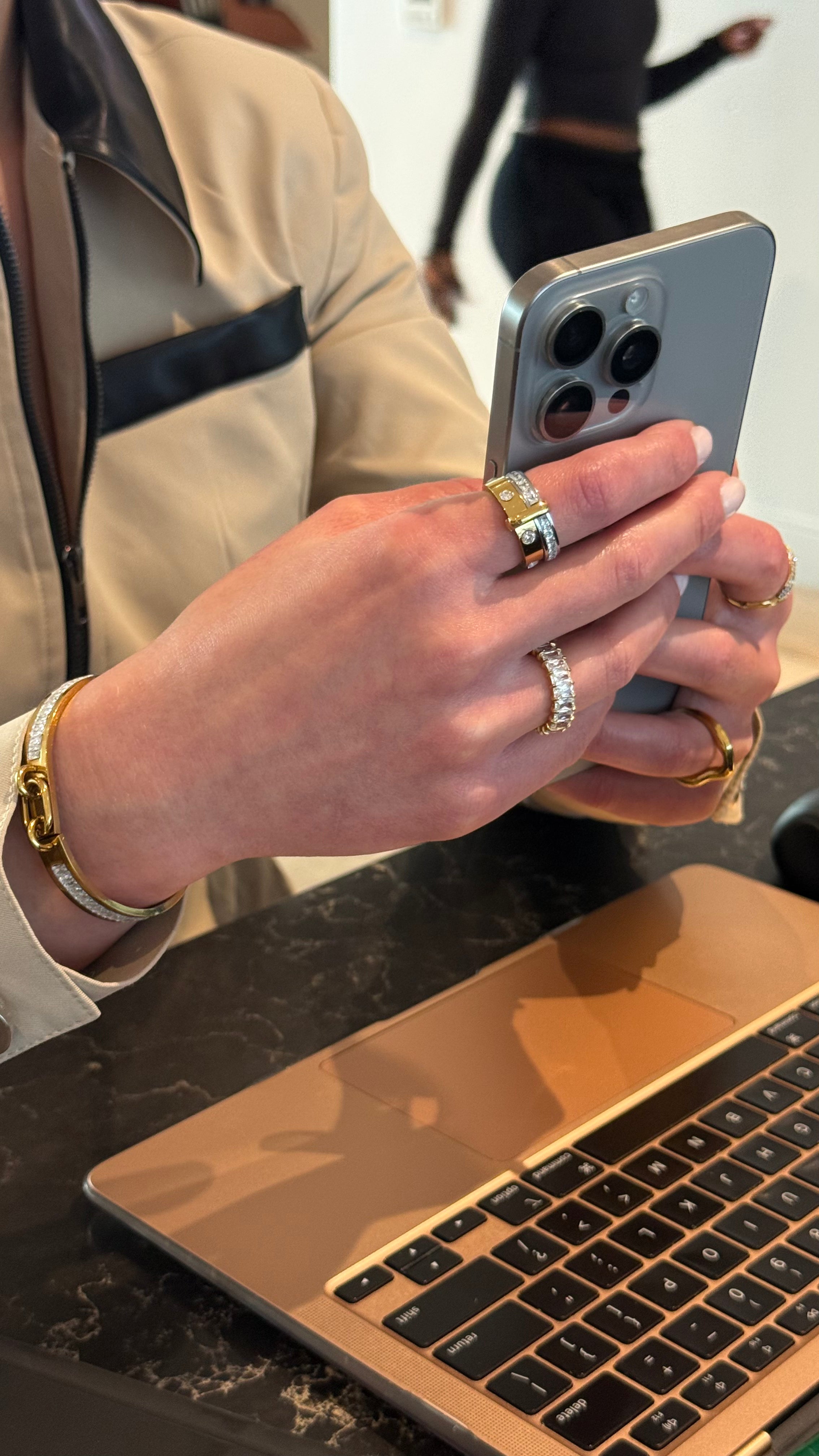 The Lumière 2 Stacked Ring