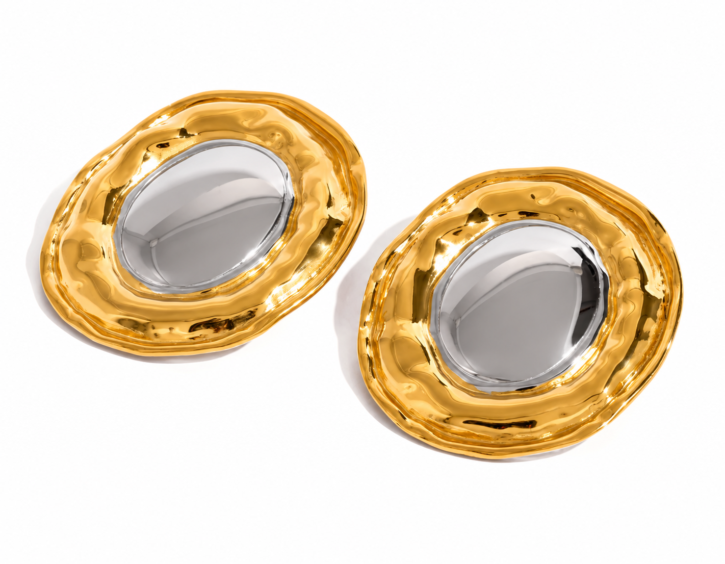 Gilded Statement Earring