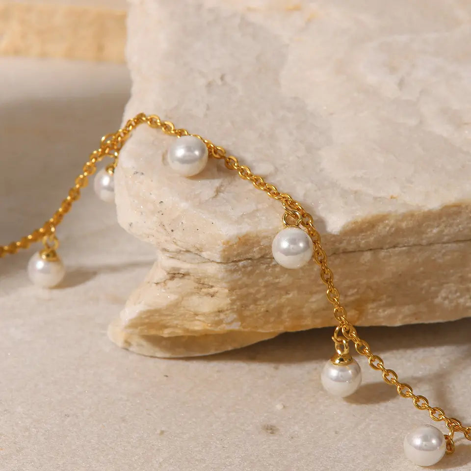 Falling Pearl Anklet