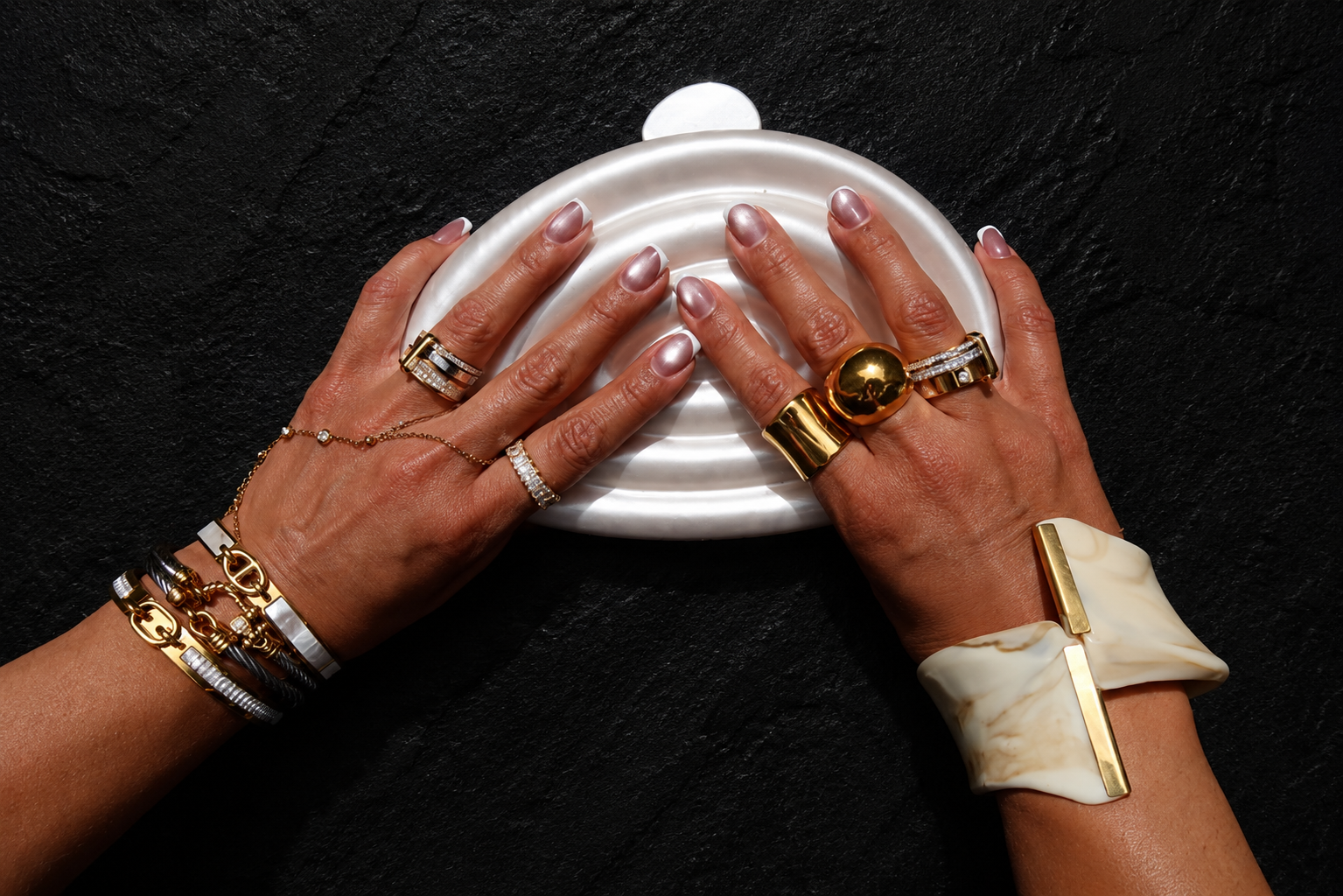 The Lumière 3 Stacked Ring