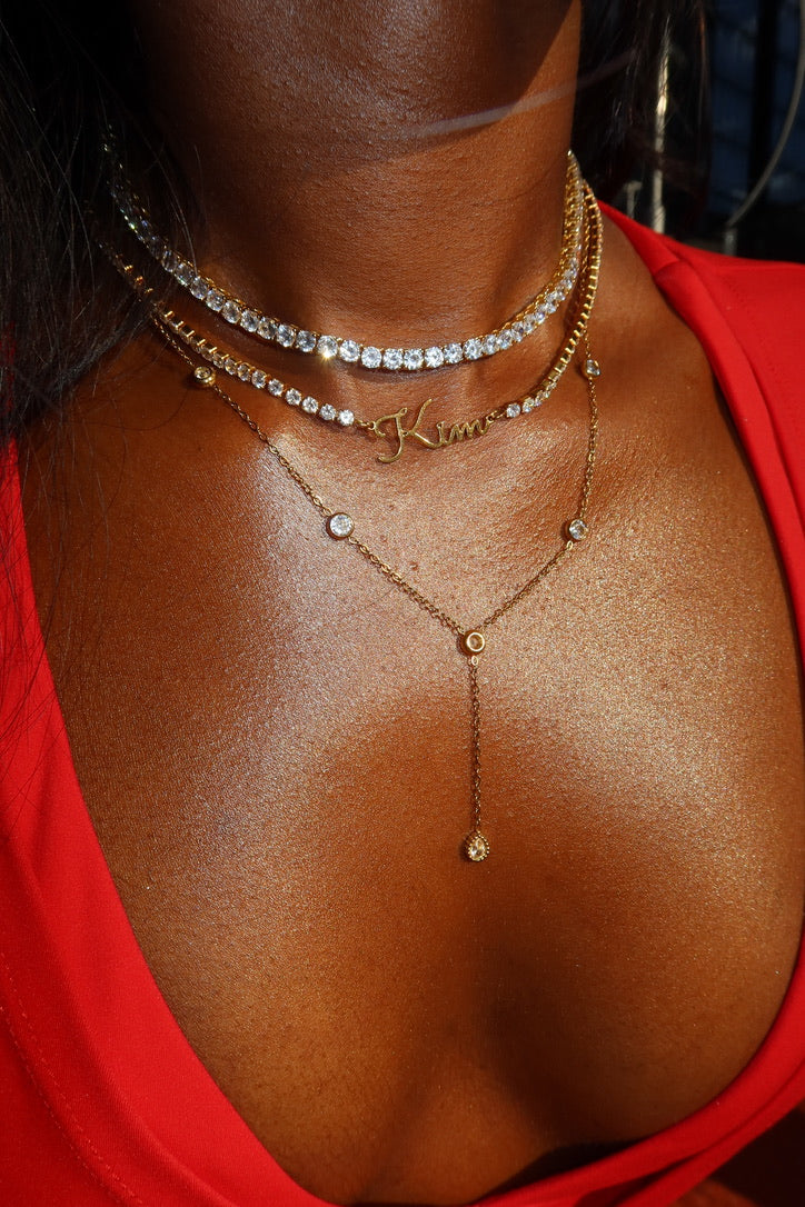 It Girl Tennis Necklace