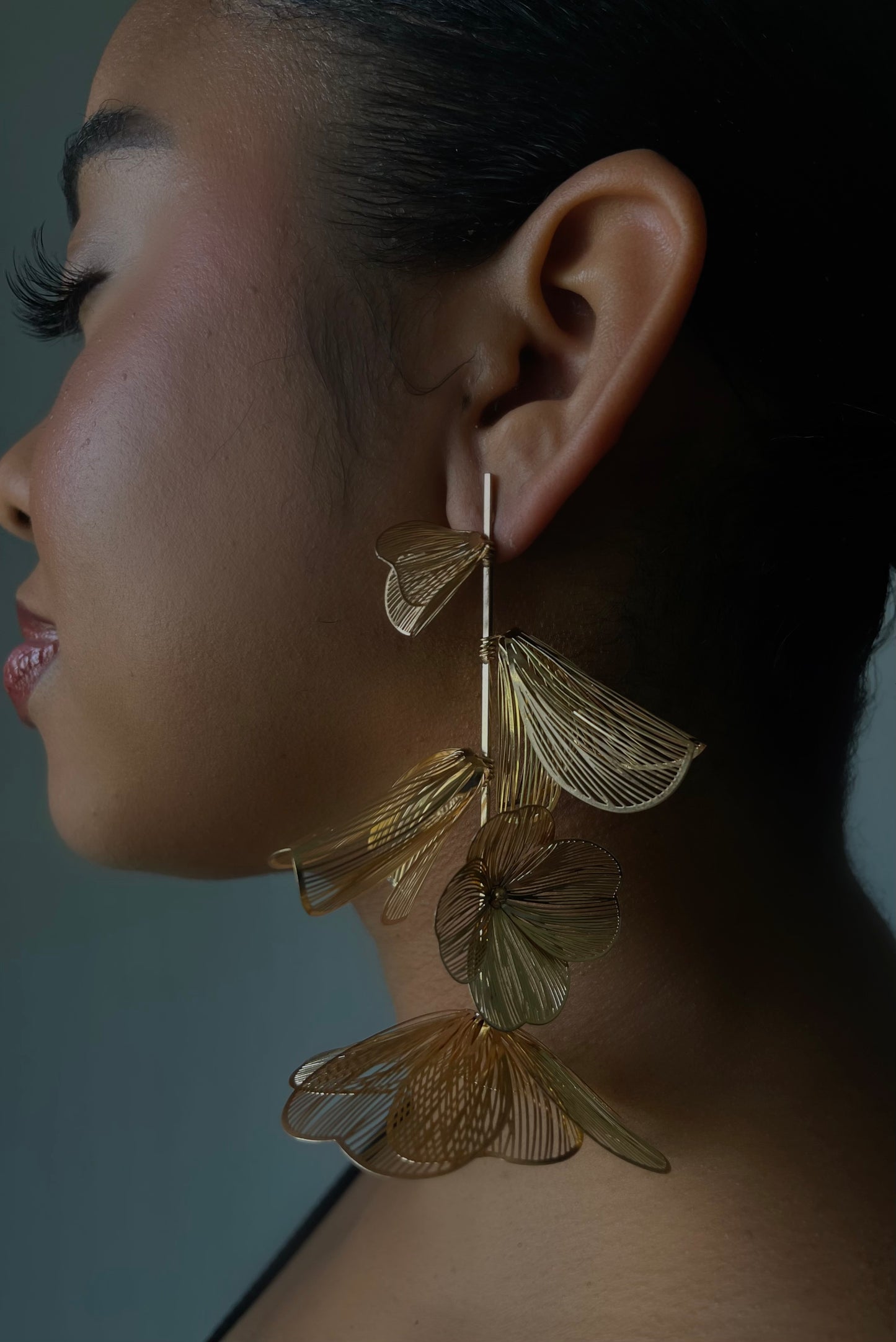 Geranium Flower Earrings